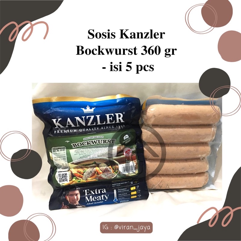 

Sosis kanzler bockwurst 360 gr isi 5 pcs - Frozen Food