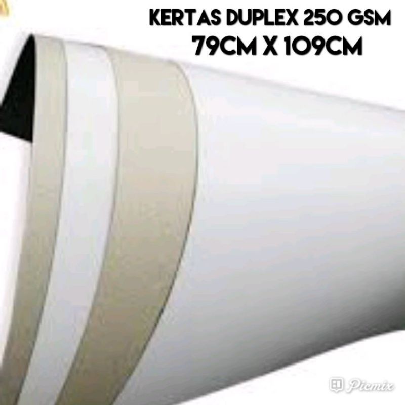 

Kertas Duplex 250gsm Lembaran 79cmx109cm