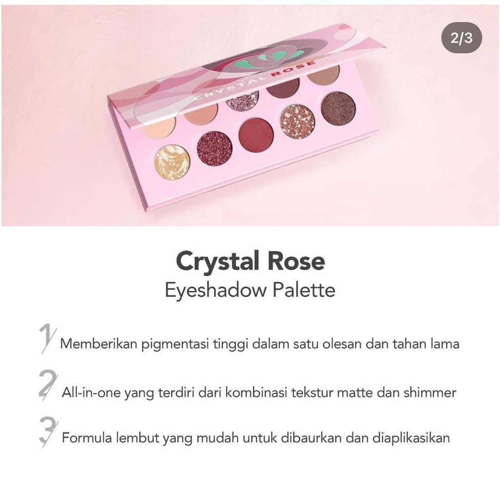 You Crystal Rose Eyeshadow Palette 10 color Y.O.U