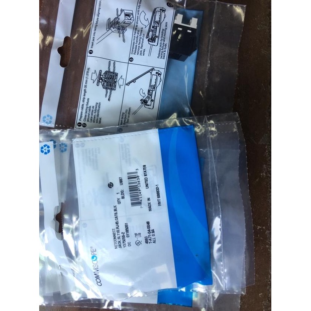 Amp modular cat6 black