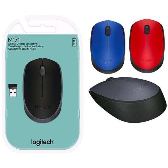 Logitech Wireless Mouse M171 Original / Mouse Wireless M 171 ASLI TOP