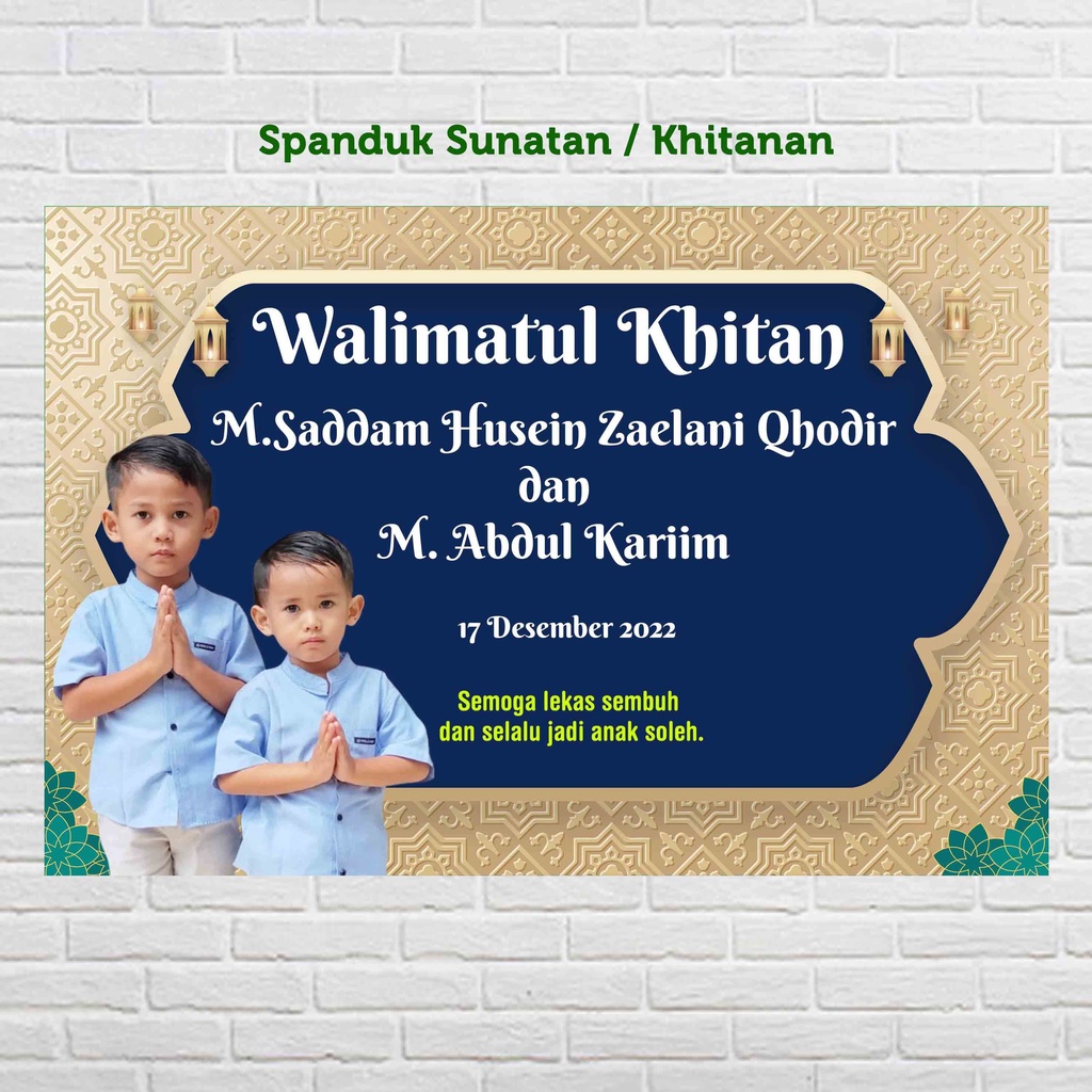 Jual Khitanan /Sunatan Spanduk / Banner Khitanan / Backdrop Custom ...