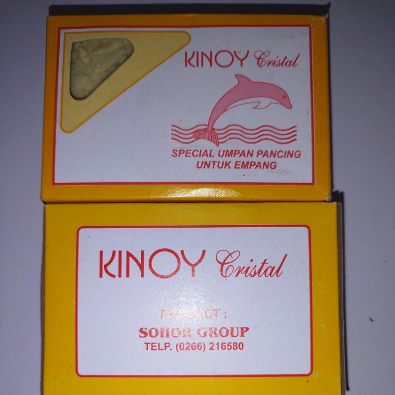 Kinoy Kotak Pengeras Umpan Perangsang golden fish Crystal Kuning Hijau Sohor New Kynoy jitu