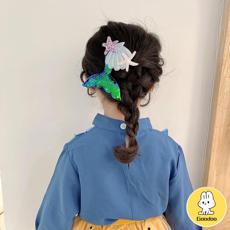 Jepit Rambut Mermaid Korea Kartun Lucu Hair Claw Anak-anak Aksesoris Rambut -Doo