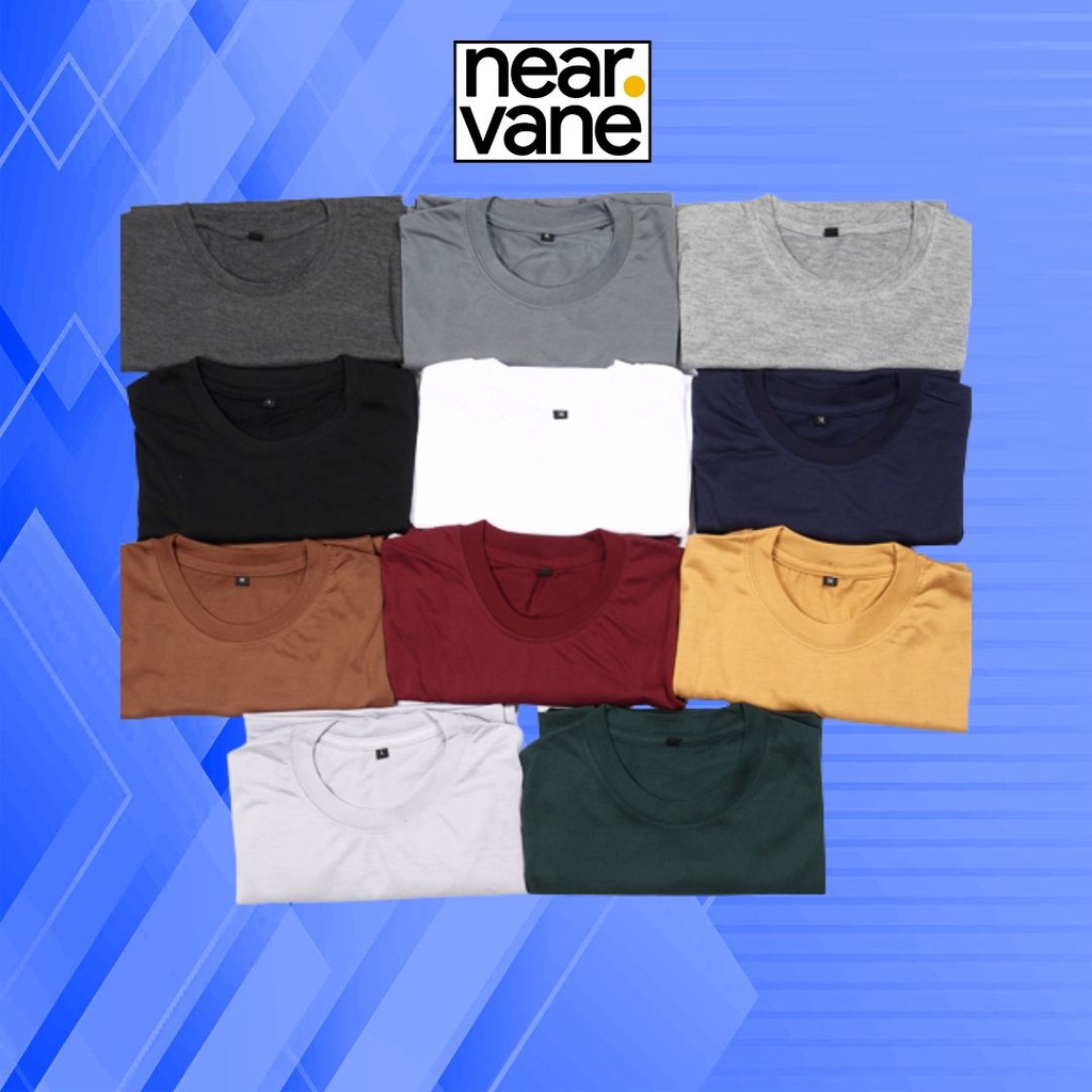 Kaos Baju Polos Premium Pria Wanita Ukuran S M L XL XXL Lengan Tangan Pendek Oversize Besar Oversized