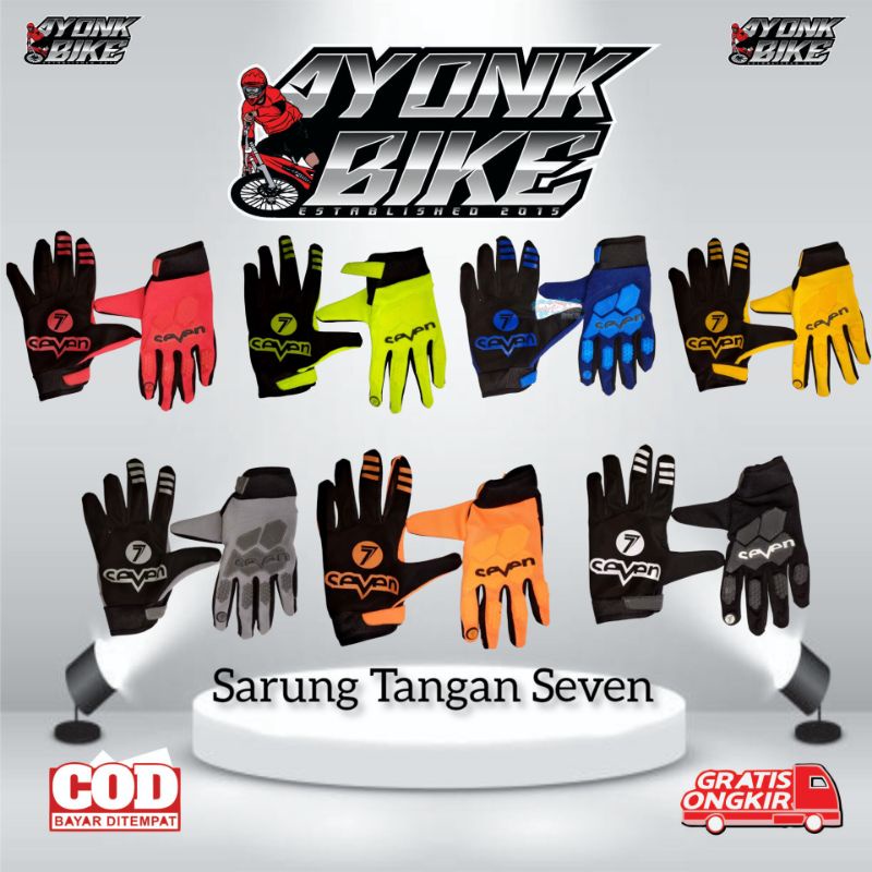Sarung tangan sepeda Seven mtb  full pinger