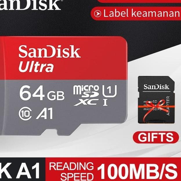 SanDisk Ultra 32GB/64GB/128GB Kartu Memori Memory Card Microsd - 32GB - 32 gb