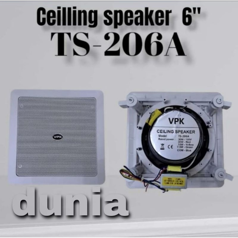 Speaker Ceiling VPK TS 206A Original 6 inch Speaker Plafon TS 206 A