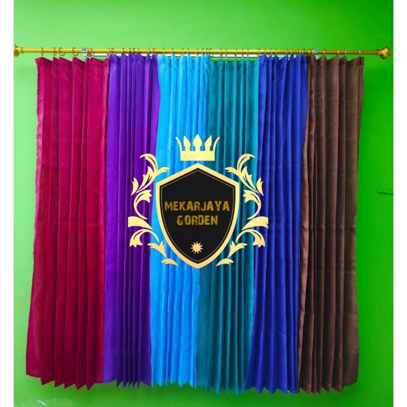 GORDEN SIDO POLOS KORDEN PINTU SATIN WAJIK HORDENG JENDELA KELAMBU MODEL PLISKET KAWAT MURAH BAGUS