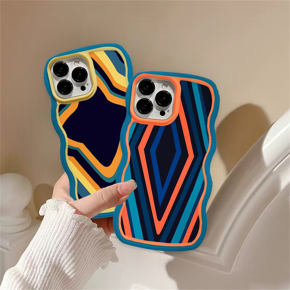 Casing TPU Redmi Note 11S 11 Pro 10C 10A 9C 9T 9A Note 10 5G 10S Note 9 Note8 Poco X3 Pro NFC Motif Geometri