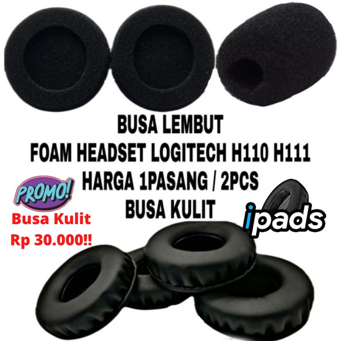 Earpad Earcup Cushion Logitech H110 H111 Busa Foam Premium