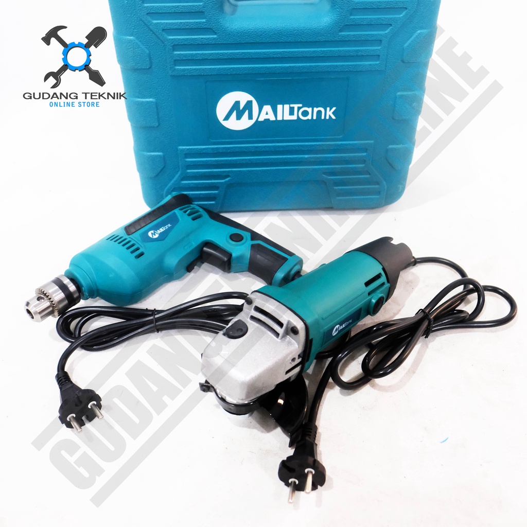 Mesin Gerinda Bor SET SH119 MAILTANK / Gerinda Bor Listrik Tangan SH 119 - Angle Grinder Elektrik Drill SH-119 MAILTANK