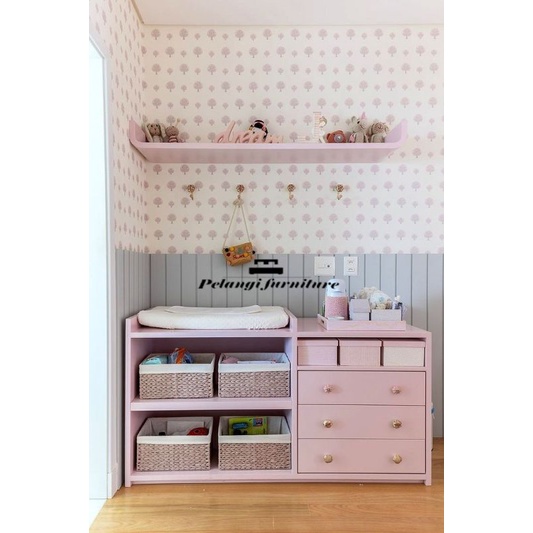 baby tafel bayi - meja laci bayi - canging table - lemari bayi