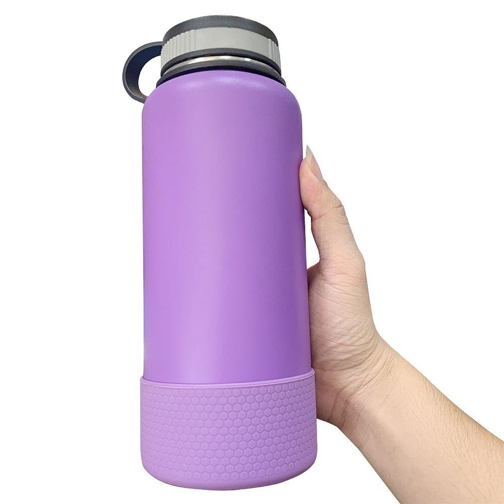 Chookyy 2pcs Penutup Botol Air Water Bottle Aksesoris 12-40OZ Silikon Pelindung Botol Anti Slip