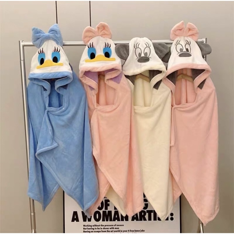 HANDUK MANDI BAYI DAN ANAK KUPING TIMBUL / HANDUK MICROFIBER MOTIF DISNEY UKURAN 70x140 / HANDUK MANDI ANAK PREMIUM