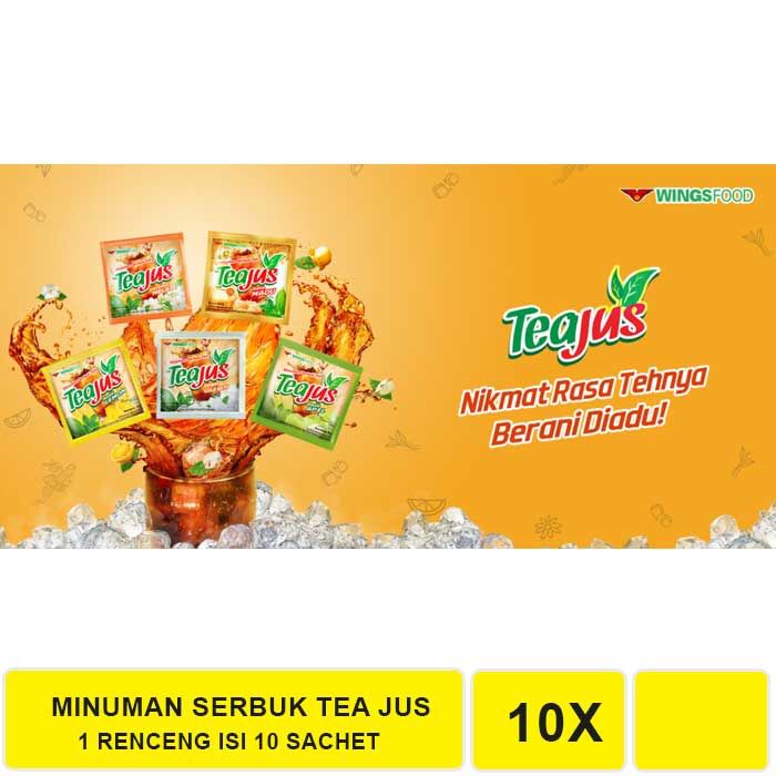 Tea Jus Minuman Serbuk Teh All Varian 1 Renceng isi 10 Pcs