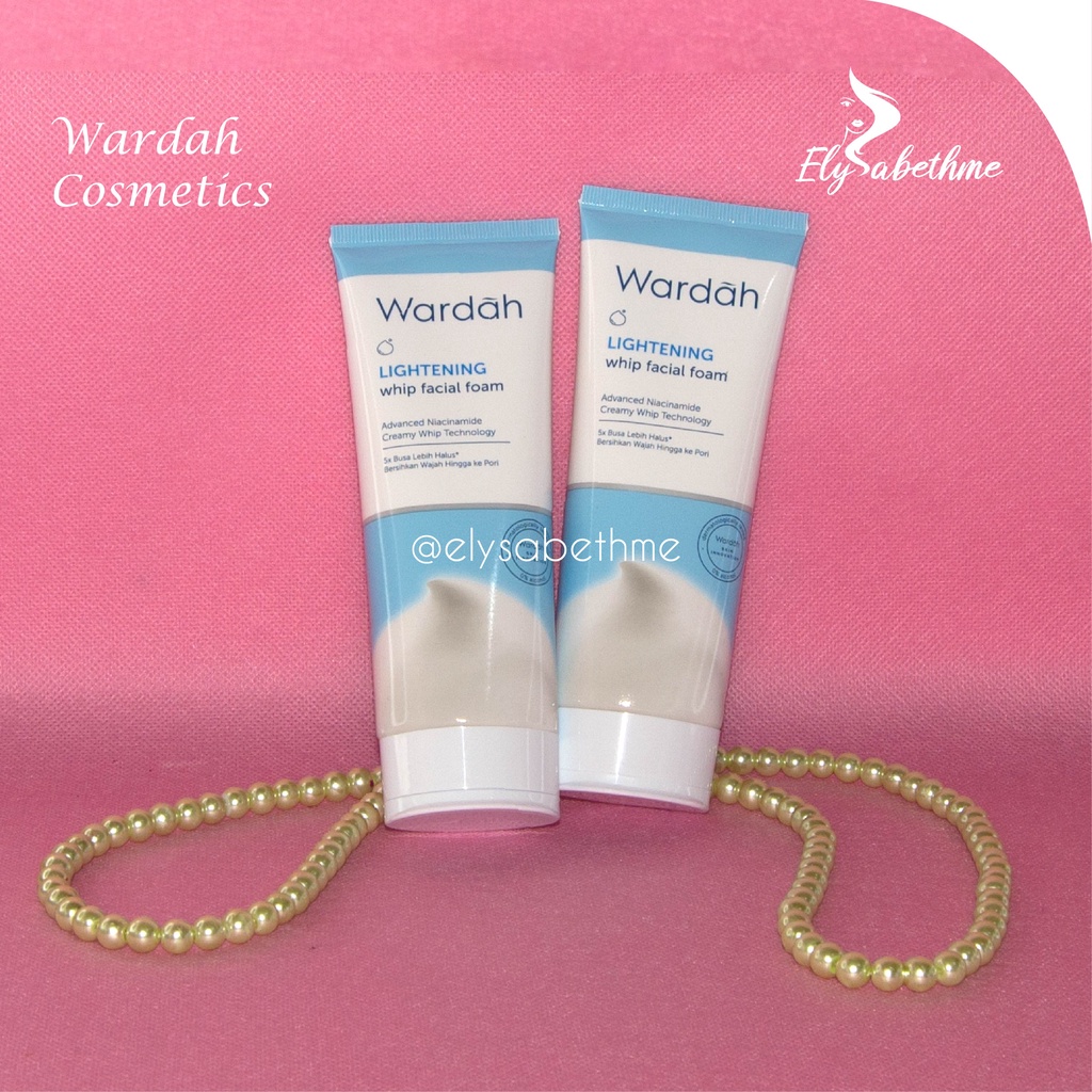 ✿ELYSABETHME✿ 🅆 🄰 🅁 🄳 🄰 🄷 Wardah lightening whip facial foam sabun pembersih wajah muka remaja dan dewasa skin care halal