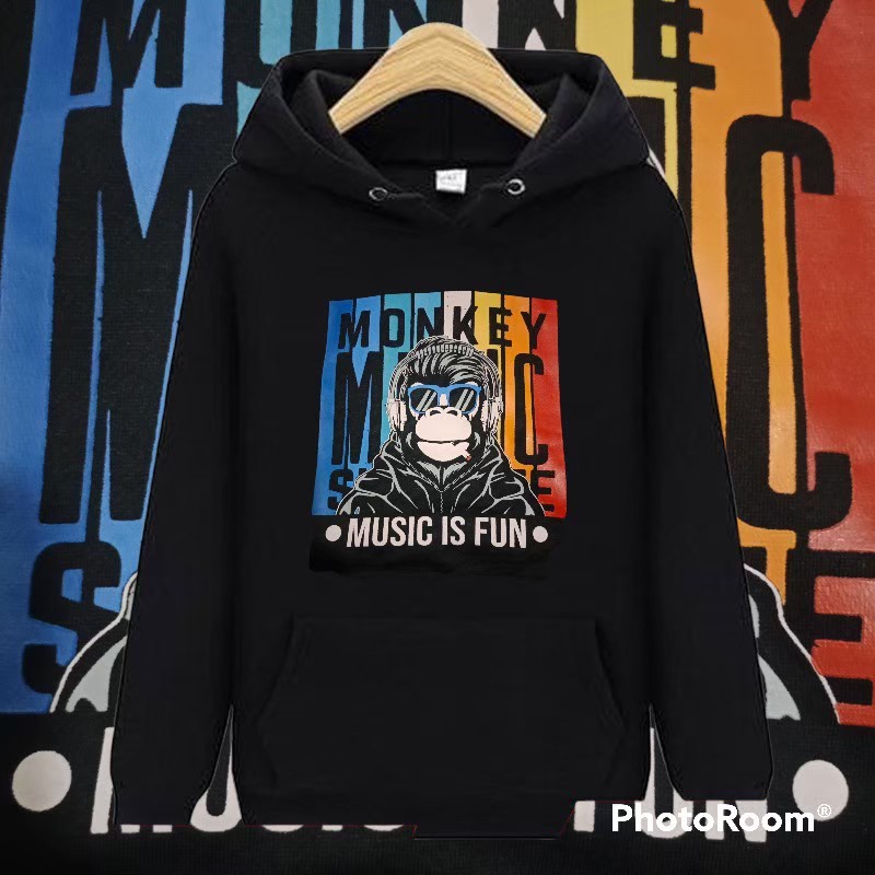 Hoodie Black Motif Simpel Pria dan Wanita | hoodie hitam Teddy Hijau | hoodie pria Premium| hoodie distro Premium Quality