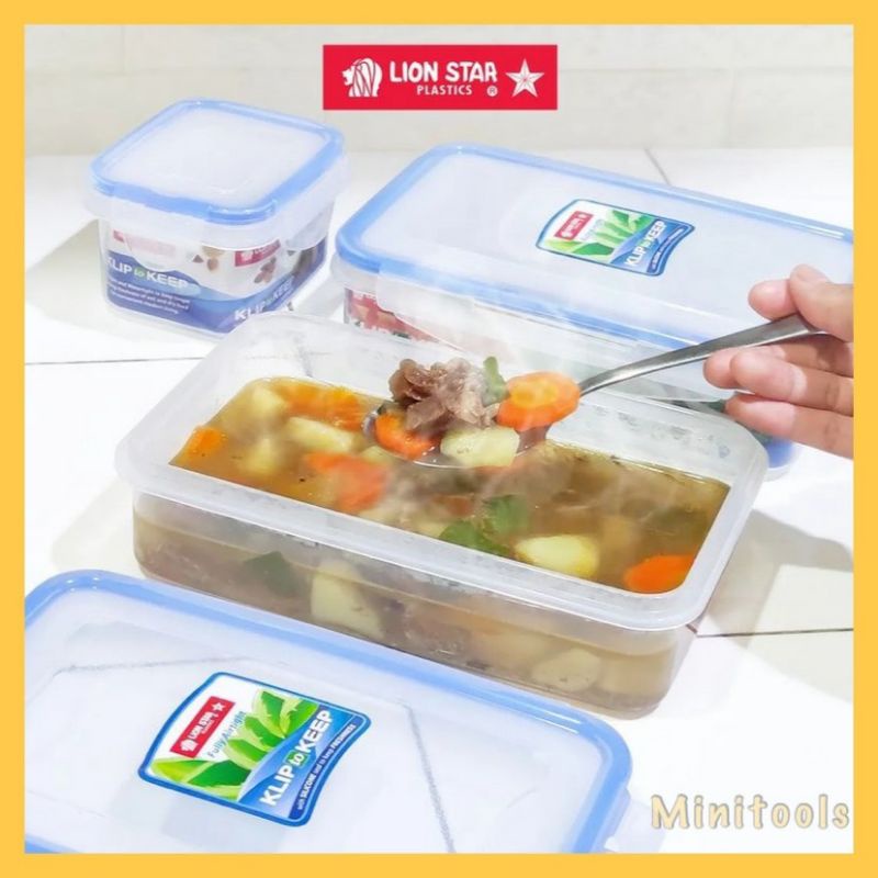 Tempat Kotak Makan / Lunch Box Klip To Keep 1301 Lion Star 950ml KP-67