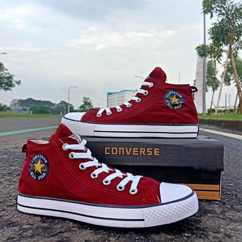 converse.29 sepatu semi boot kanvas all star
