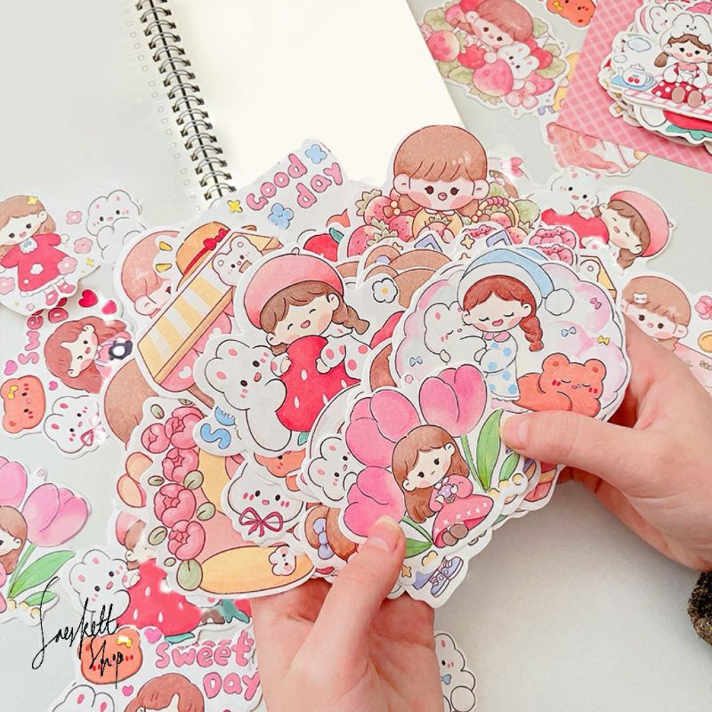 

Memo Kartun Perempuan Cute Girl Memo Pad Non Lengket
