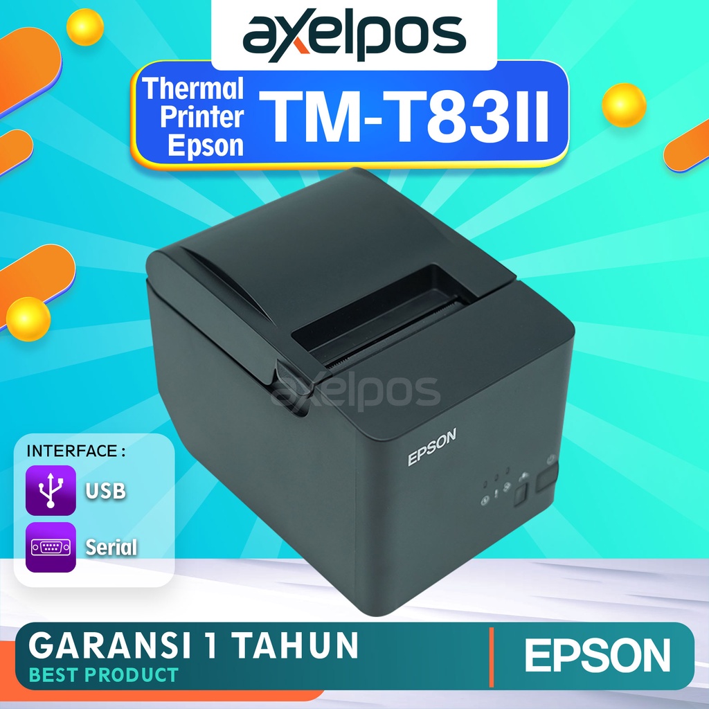 PRINTER THERMAL KASIR EPSON TM-T83III KONEKSI USB SERIAL