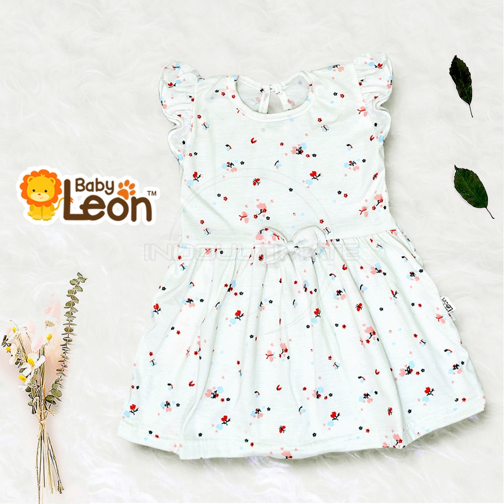 Dress Bayi Perempuan BABY LEON TRS-8807 Dress Rok Bayi Baju Rok Terusan Bayi Pakaian Bayi Perempuan Dress Bayi Pesta Motif Lucu Baju Bayi Perempuan