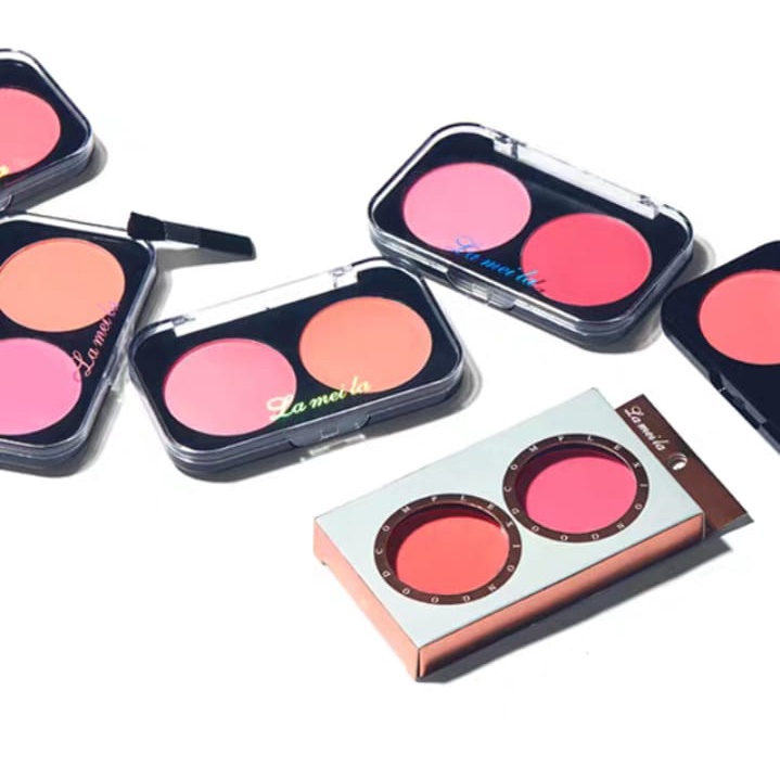 Lameila Palet Blush On 6 Warna Mineral Pigment Blusher Powder By Aurora 5006