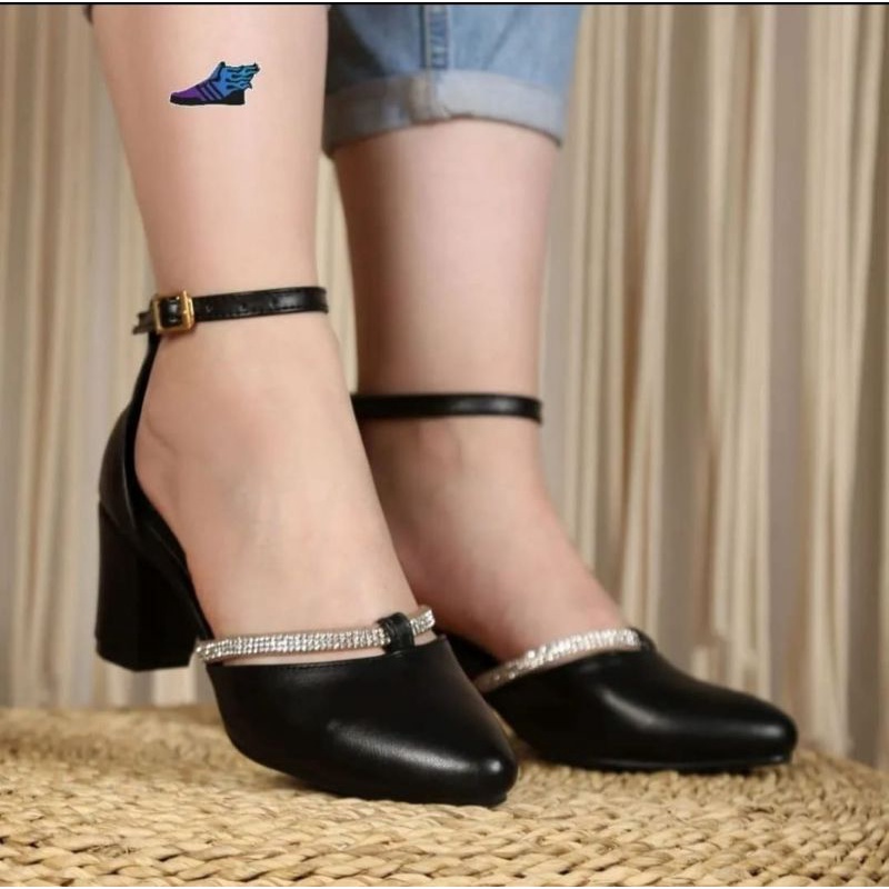 ABBUSHOES AG 20 mules bapau mangkok jeli import 5cm