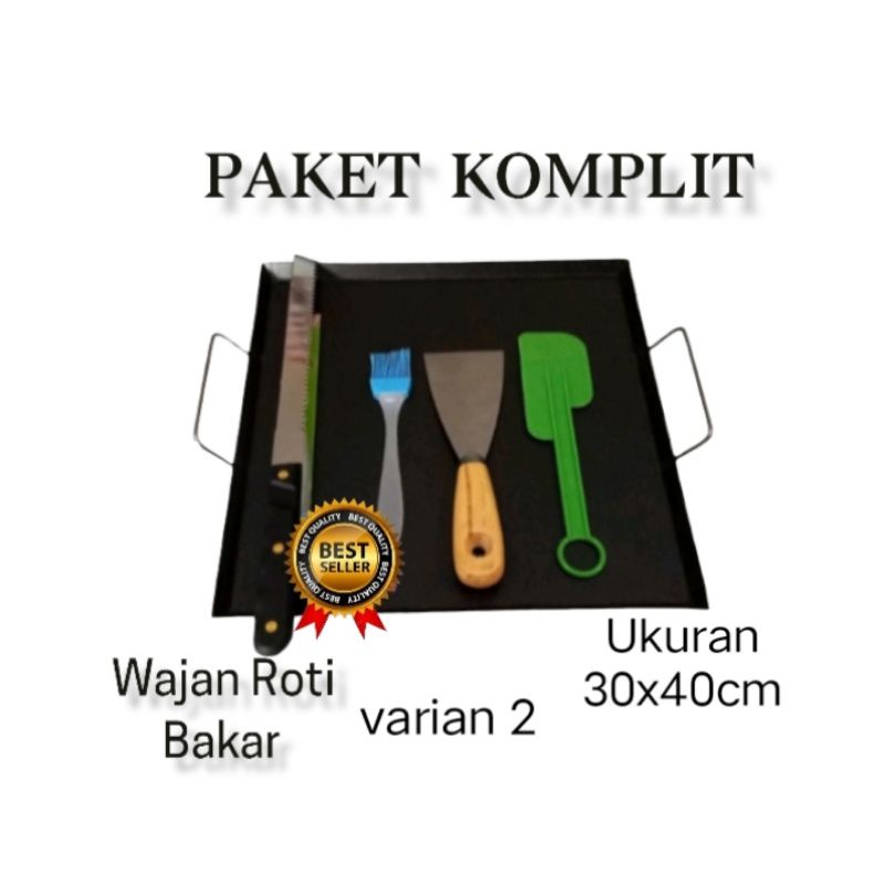 Paket Hemat / Komplit Wajan Roti Bakar/ wajan kebab / wajan panggangan ter lengkap