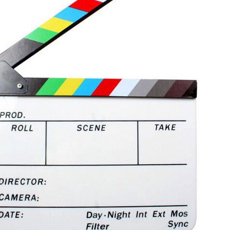 

Profesional Clapper Board Colorful Acrylic - White