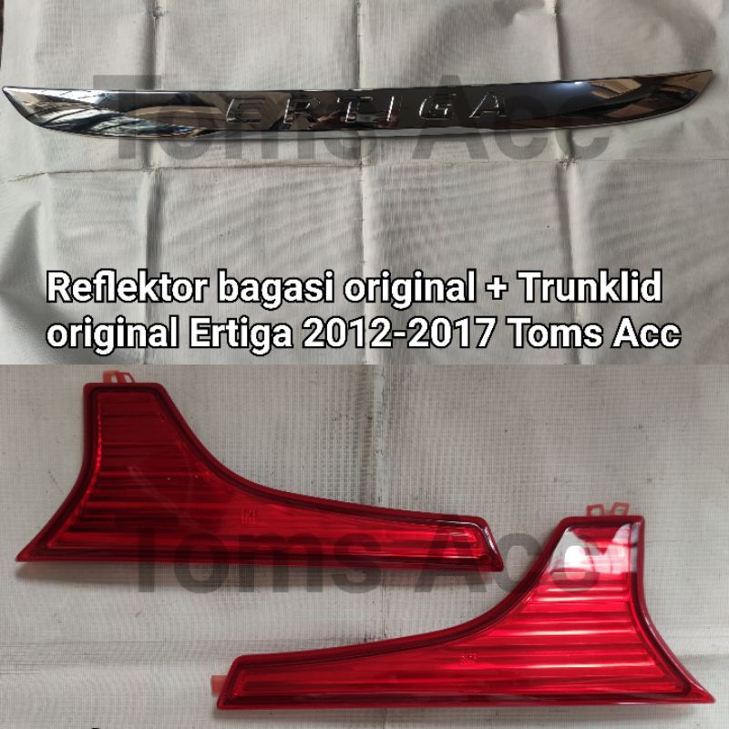 Reflektor Bagasi Suzuki Ertiga 2012 2017 Original Trunklid Chrome Ori