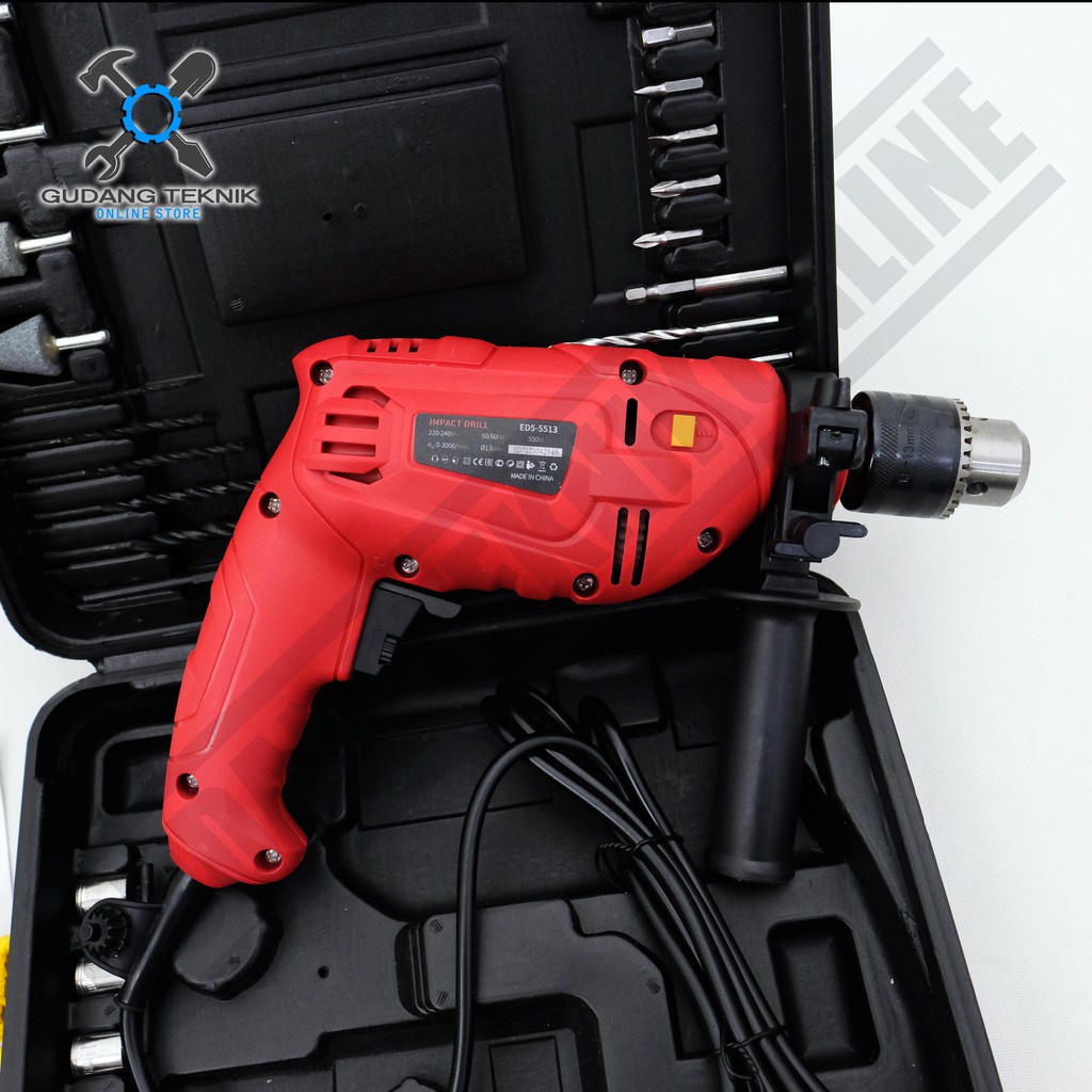 Mesin Bor Tangan Listrik 13mm ED5-5513 EDON / Impact Drill Electric 13 mm ED5 5513 EDON