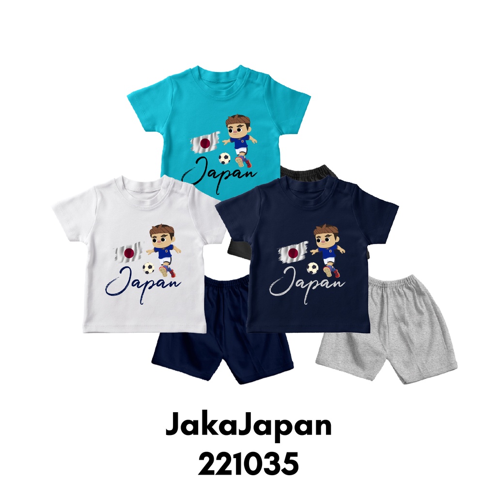 Setelan Bayi &amp; Anak Jaka Worldcup Brazil Untuk 6 Bulan Sampai 8 Tahun Bahan Katun Combed 30s