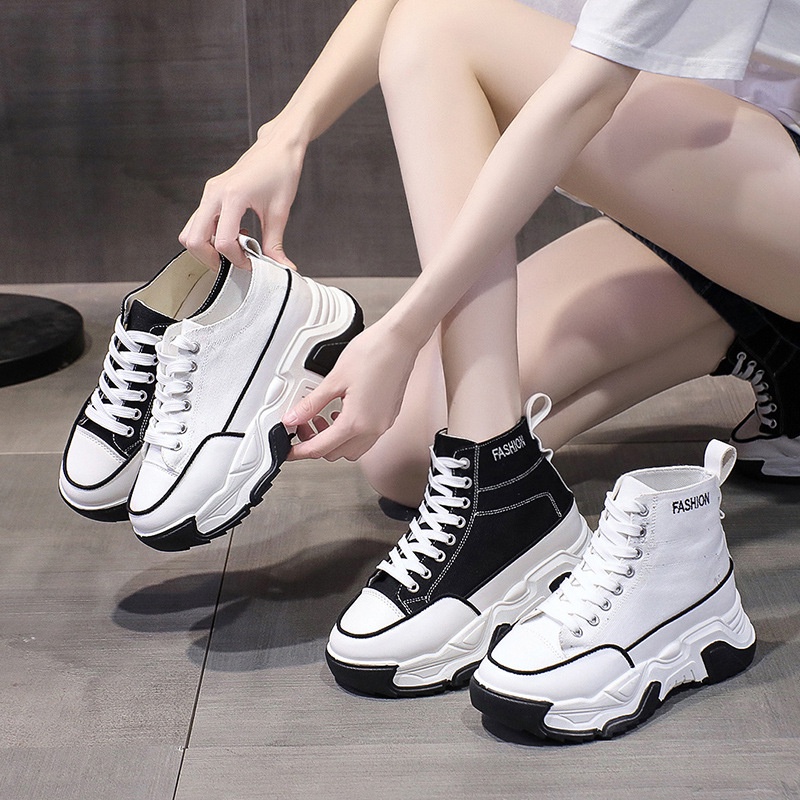 COD POS 1110 Sepatu Sneakers Kanvas Wanita Premium