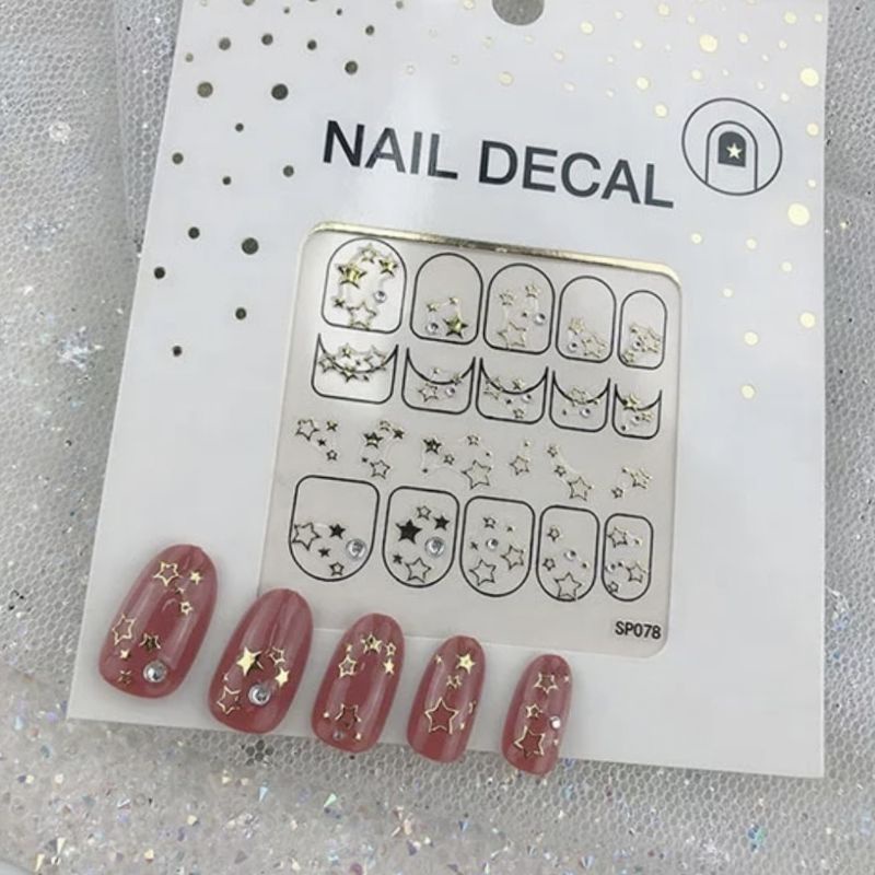 Stiker Decal Seni Kuku 3d Dekorasi Berbeda 39 Jenis, Aksesori Berbeda Decal/Decal Seni Kuku Stiker/Tempelan NAIL ART DECAL HIASAN KULU KUTEK MANICURE