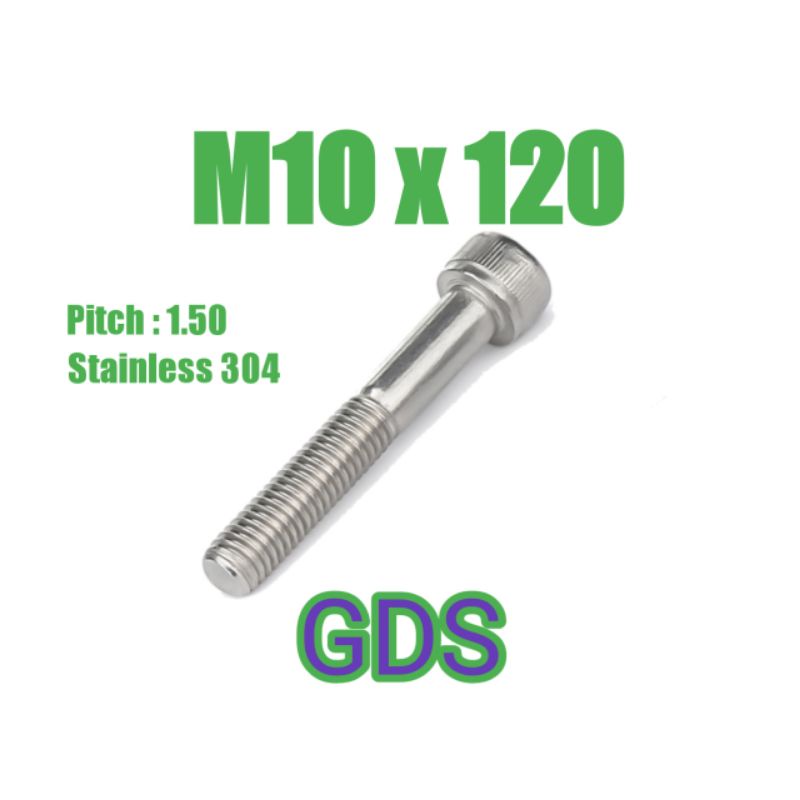 Baut L Stainless M10 x 120 / Baut L Stainless 304