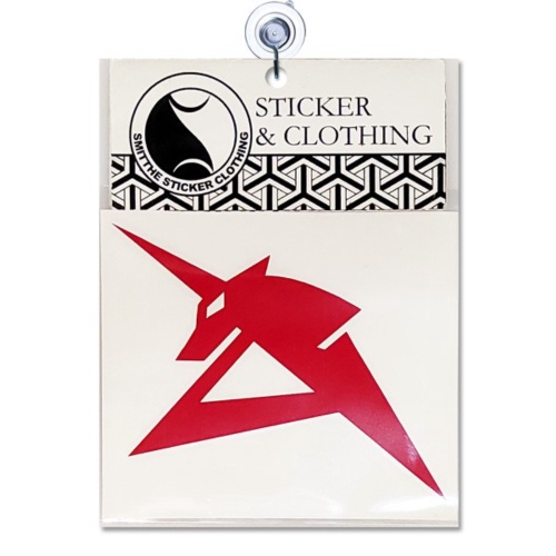 Stiker Logo Gundam Unicorn Sticker 10cm - Merah Diskon