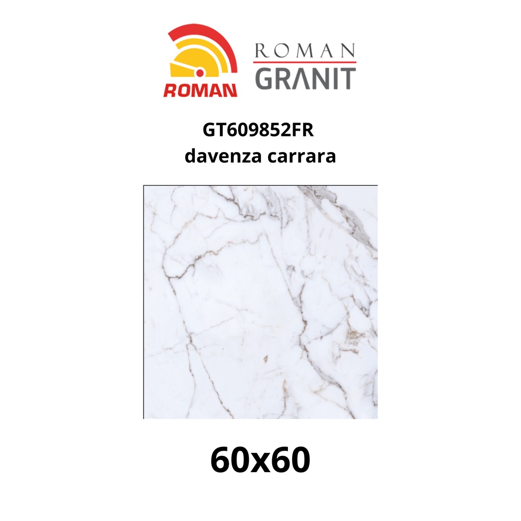 ROMANGRANIT DAVENZA CARRARA 60X60 GT609852FR (ROMAN GRANIT)