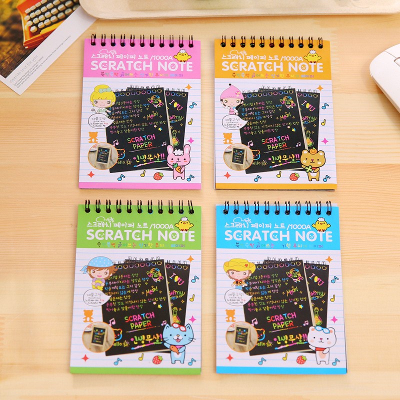 

Scratch Note Magic A6/ Buku Gores Ajaib A6/Notebook A6/ Skech Book
