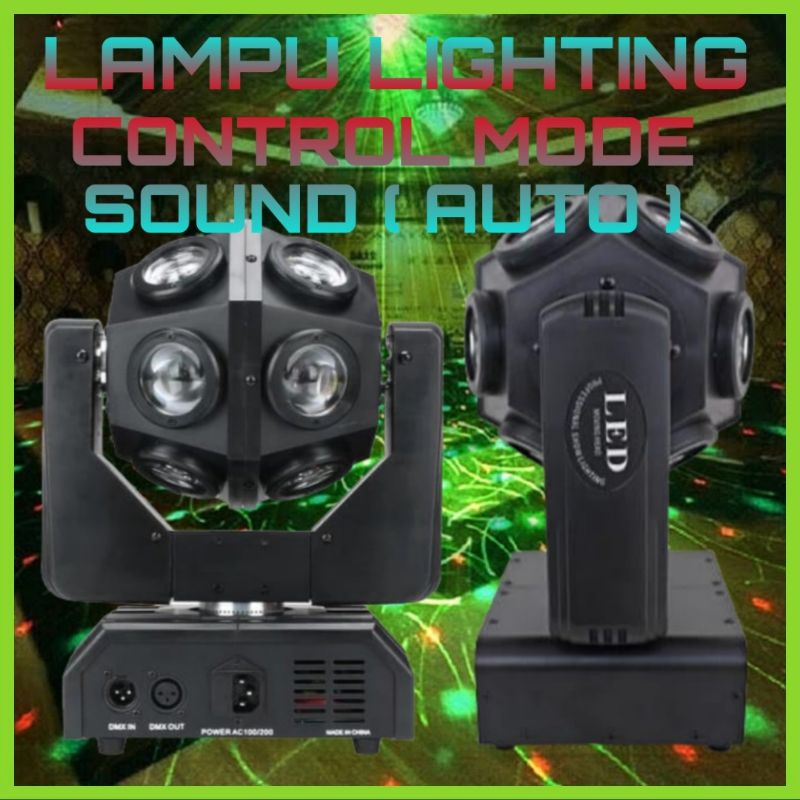 Moving Head ball 120×10w RGBW LED Stage Lighting Lampu Panggung -  Peeto