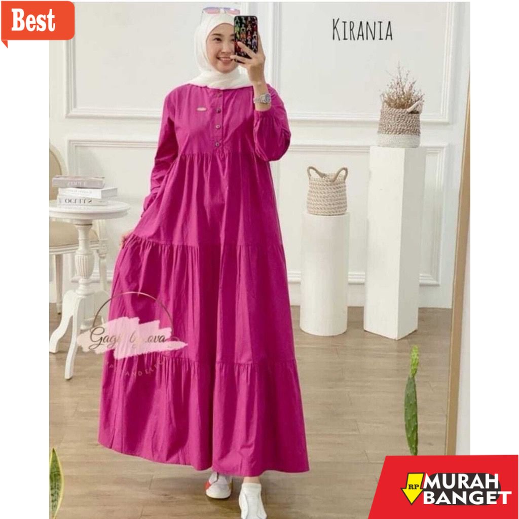 model dress terbaru 2022 Kirania Dress/Pakaian Wanita/Dress/Gamis