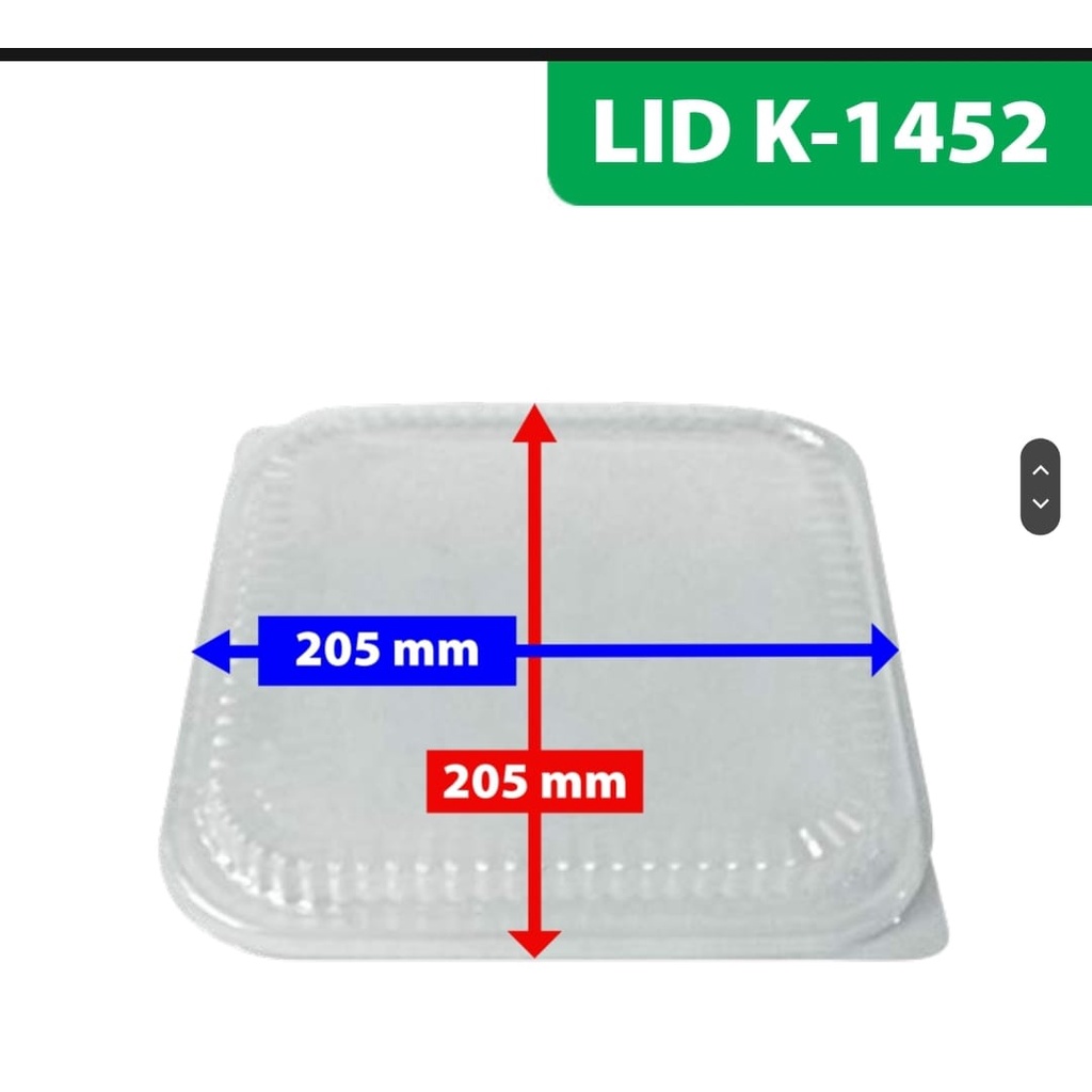 (ECERAN) ALUMUNIUM FOIL KOTAK K-1452 + TUTUP / ALUMUNIUM FOIL TRAY / READY STOCK -DIJAMIN BAGUS