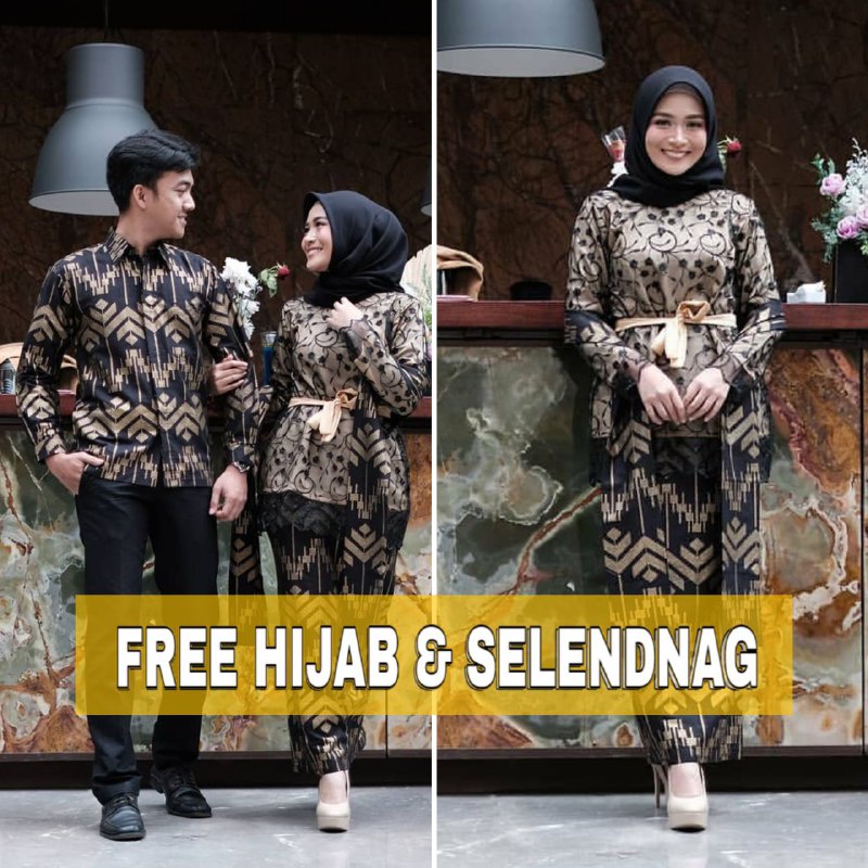Kebaya Kintana Free Hijab Kebaya Batik Couple Modern Kebaya Couple Lamaran