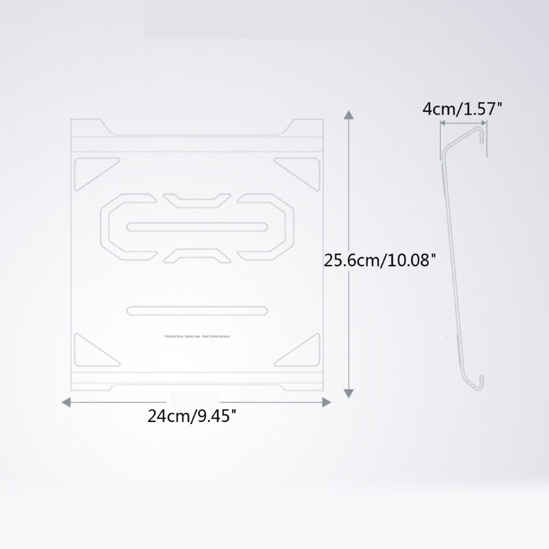 Btsg Aluminium Alloy Laptop Stand Portable Notebook Support Holder Untuk Laptop Komputer Riser Stand Cooling Bracket Suppor