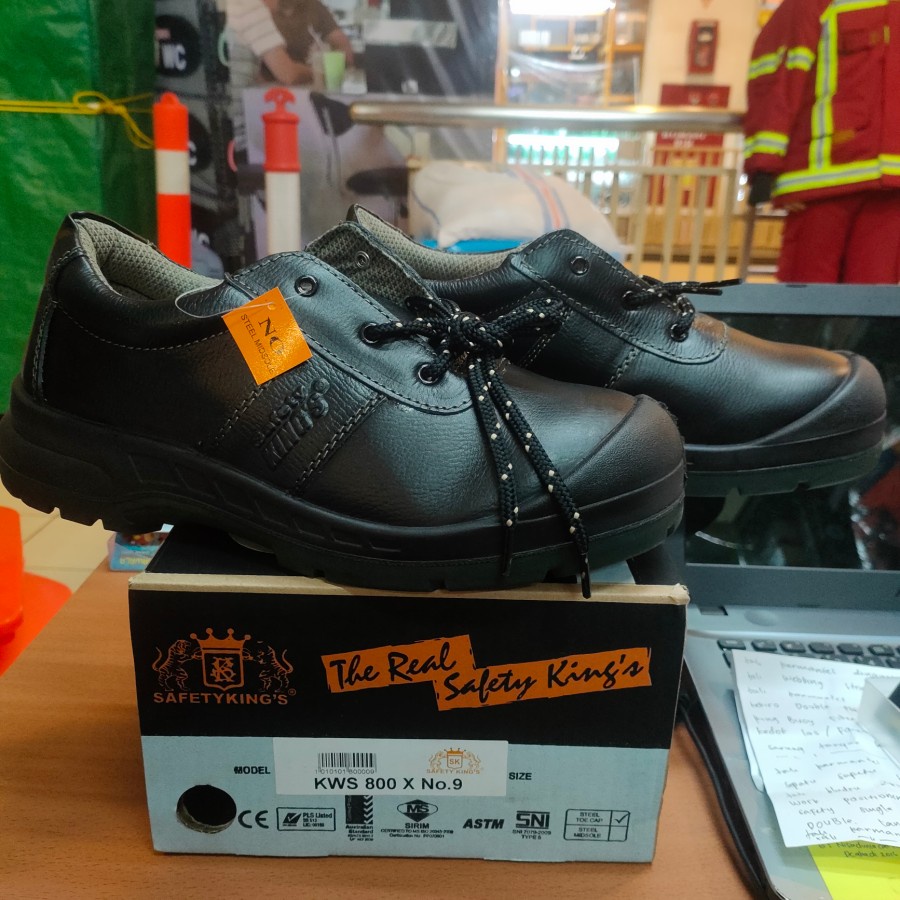 SEPATU SAFETY KINGS KWS 800 X ORIGINAL TERMURAH / SEPATU SAFETY PENDEK TALI