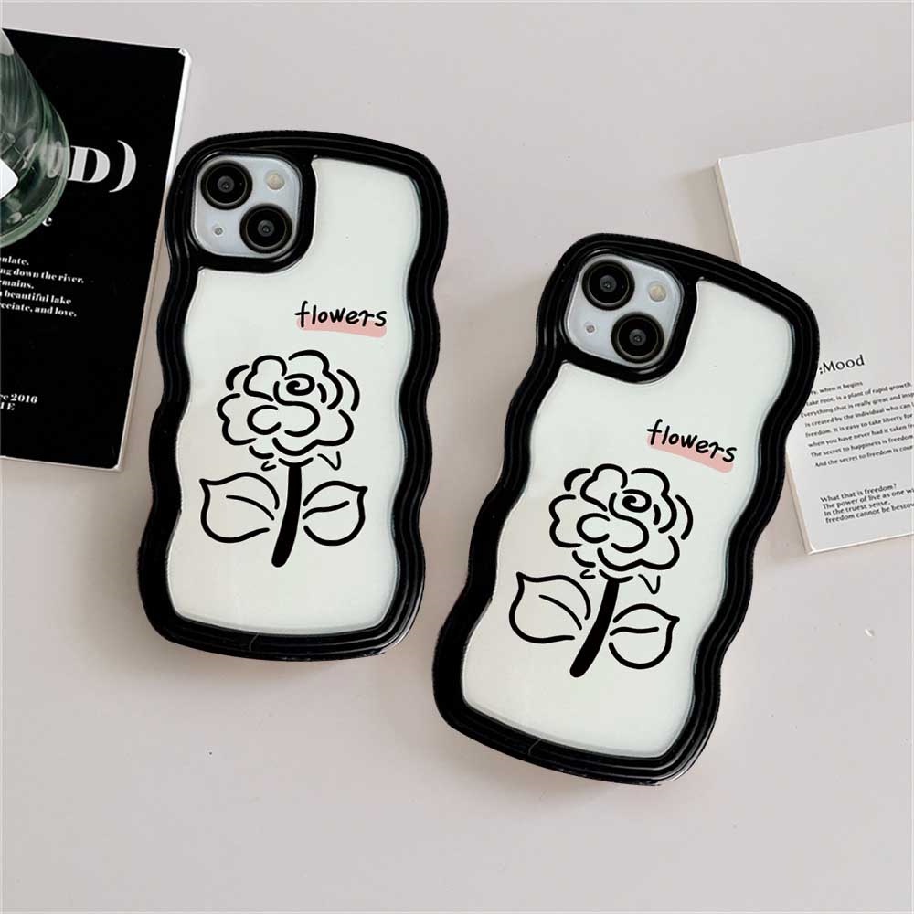 Casing TPU Redmi Note 11S 11 Pro 10C 10A 9C 9T 9A Note 10 Note 10S Note 9 Note 8 Poco X3 Pro NFC Motif Bunga Mawar