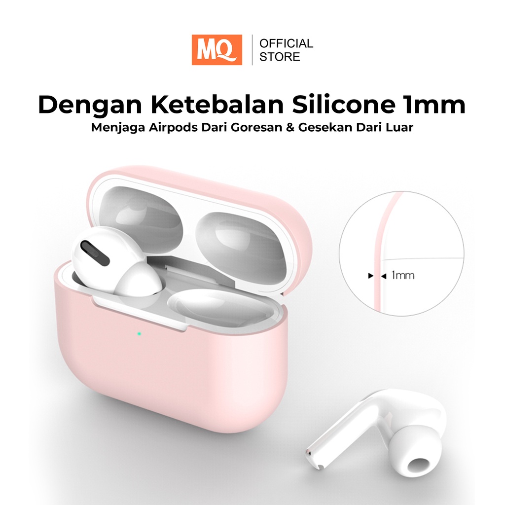 MQ Premium Silicone Casing Case Untuk Airpods Pro I13 Free Hook Protection Case