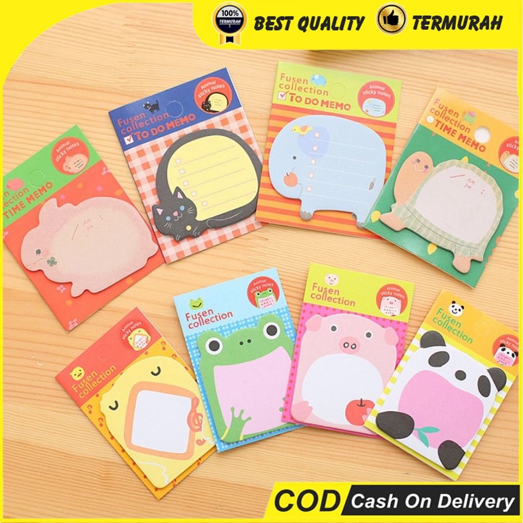 

Sticky Notes Memo Animal / Kertas Memo Karakter Stationary best seller