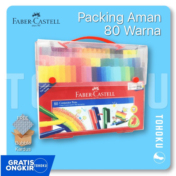 

Spidol 80 Warna - Faber Castell Connector Pen 80